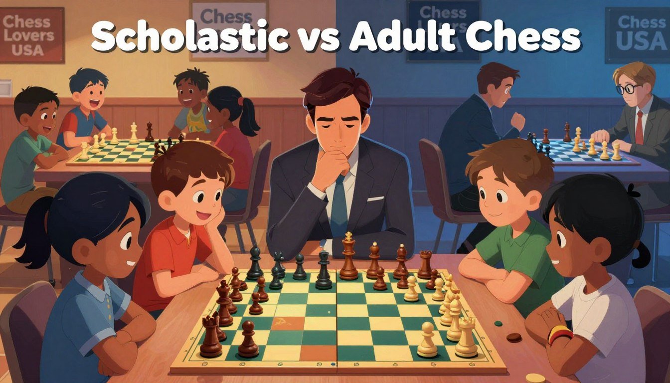 Scholastic vs Adult USCF Chess: How the Cultures Differ